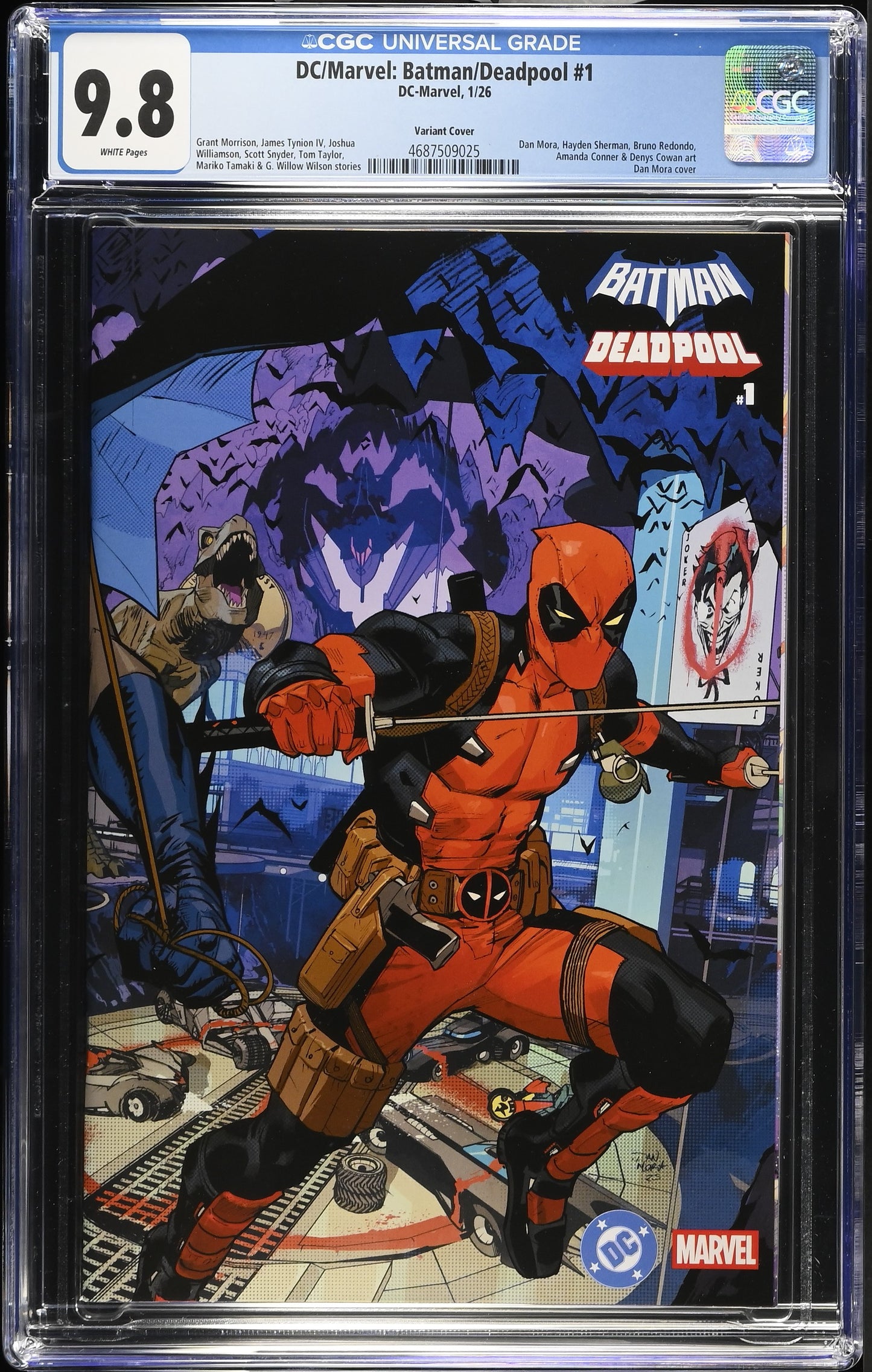 DC/Marvel: Batman/Deadpool #1 Dan Mora Wraparound - CGC 9.8