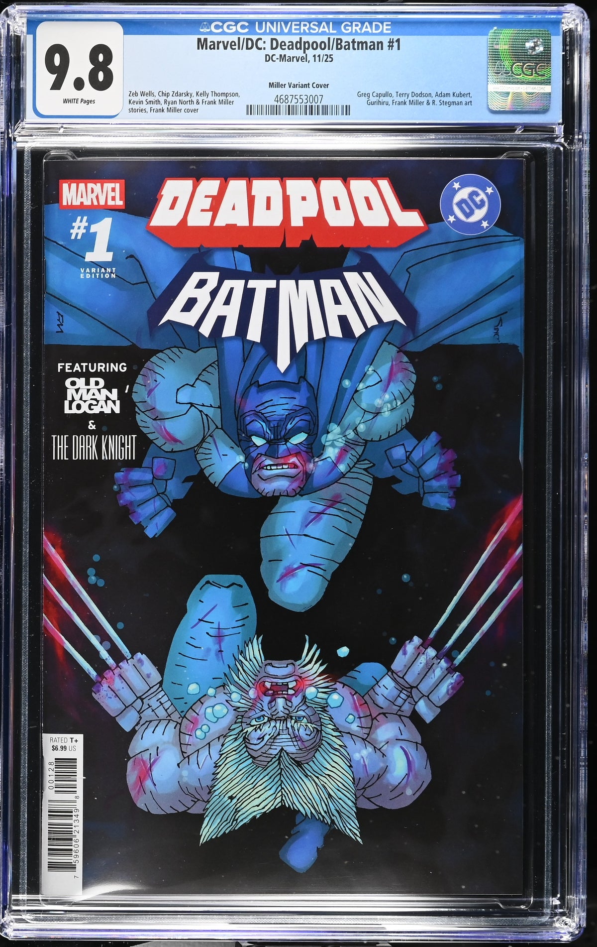 Marvel/DC: Deadpool/Batman #1 Miller 1:50 Variant CGC 9.8