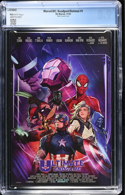 Marvel/DC: Deadpool/Batman #1 Miller 1:50 Variant CGC 9.8