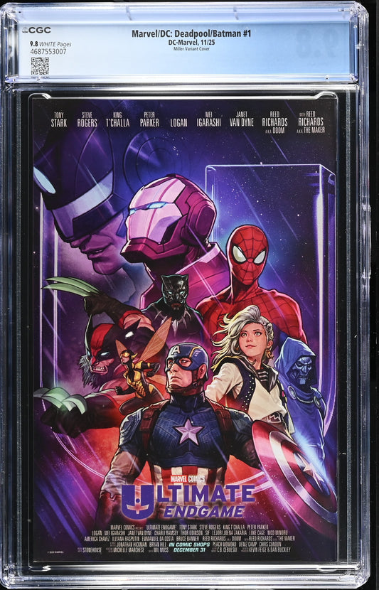 Marvel/DC: Deadpool/Batman #1 Miller 1:50 Variant CGC 9.8
