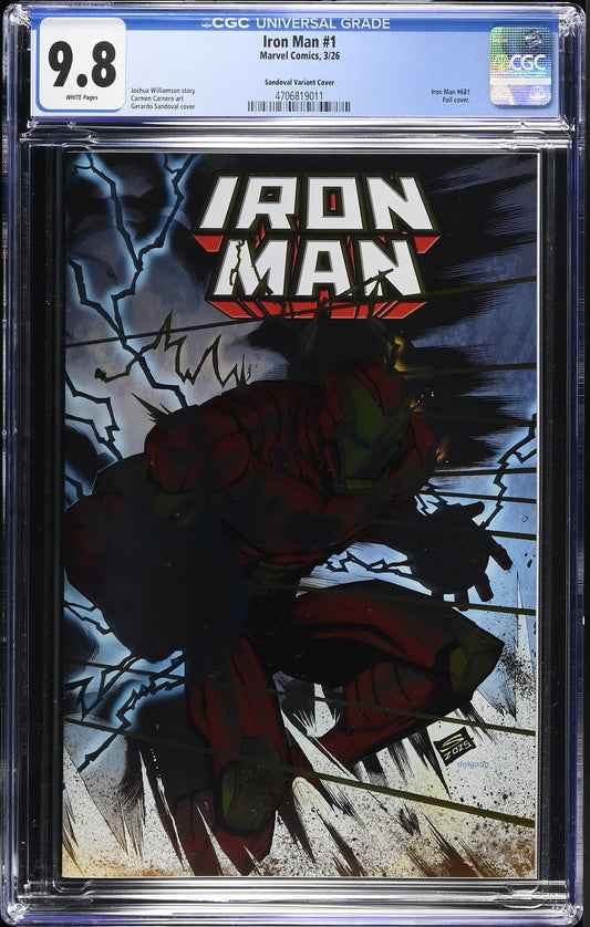 Iron Man #1 Foil Gerardo Sandoval - CGC 9.8