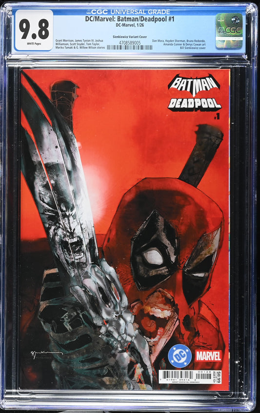 DC / Marvel: Batman / Deadpool #1 Sienkiewicz Variant  - CGC 9.8