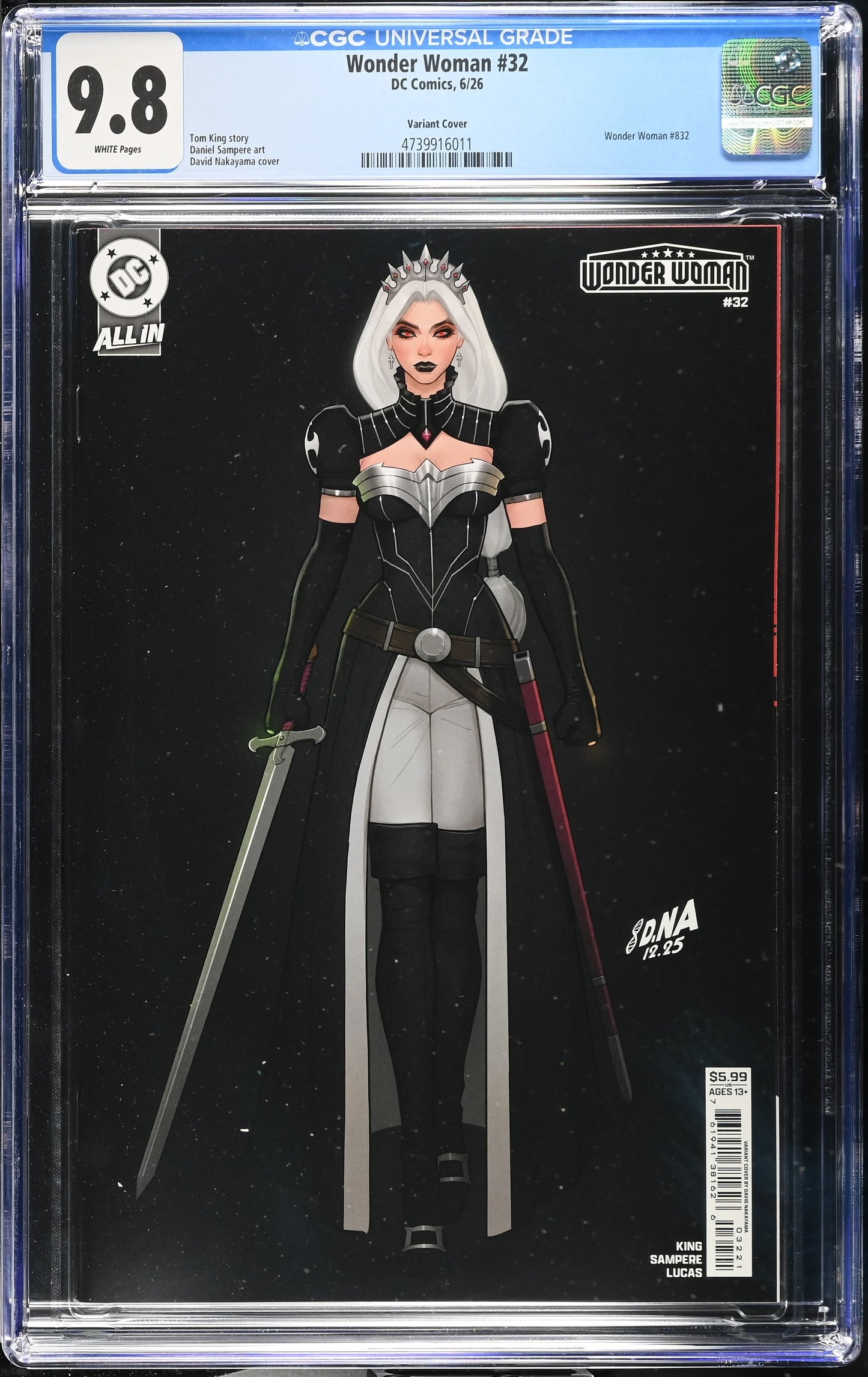 Wonder Woman #32 David Nakayama CGC 9.8