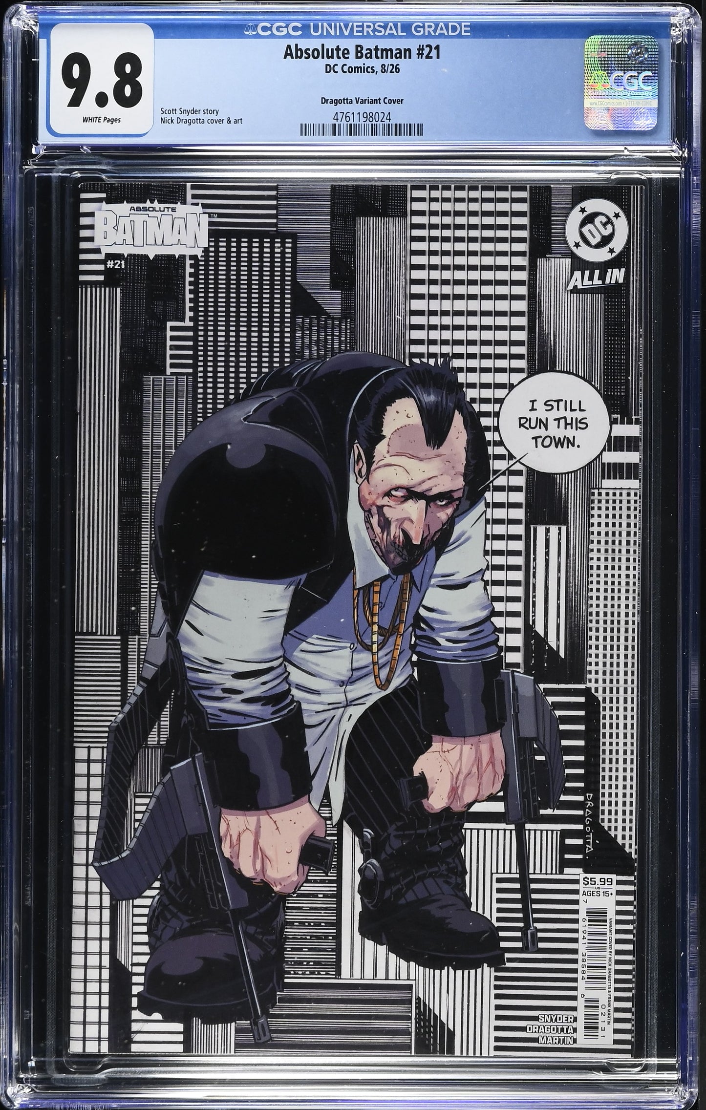 Absolute Batman #21  Cover B Nick Dragotta CGC 9.8