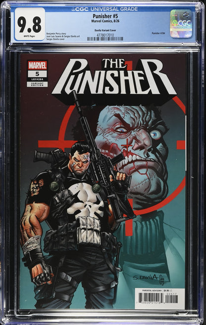 Punisher #5 Davila 1:25 Variant CGC 9.8