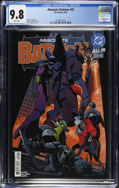ABSOLUTE BATMAN #22 1ST PRINT CGC 9.8