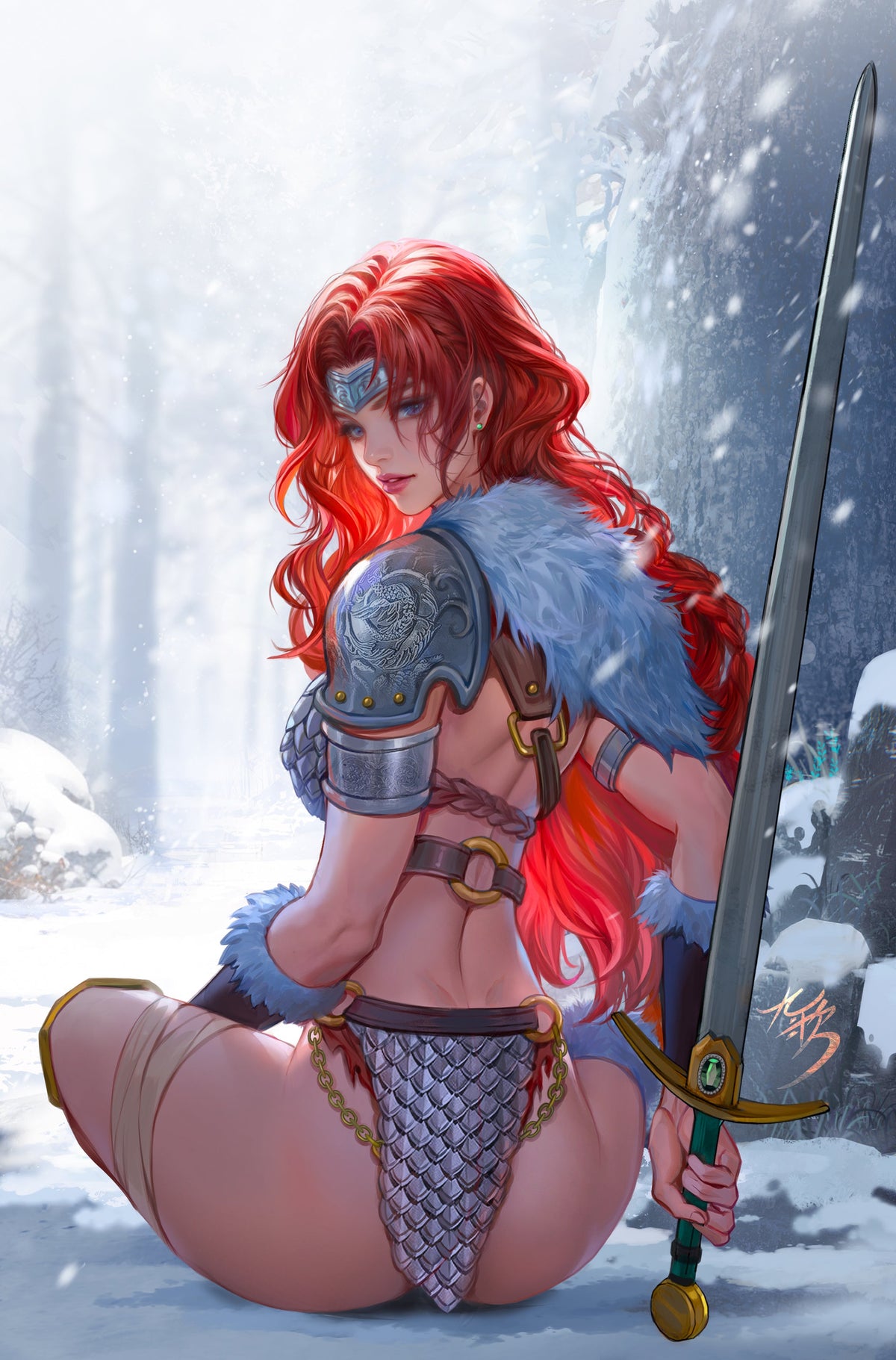 RED SONJA SHE-DEVIL WITH A SWORD #3 - FAN YANG COVER A VIRGIN VARIANT KNIGHT OF COMICS SDCC 2026 EXCLUSIVE