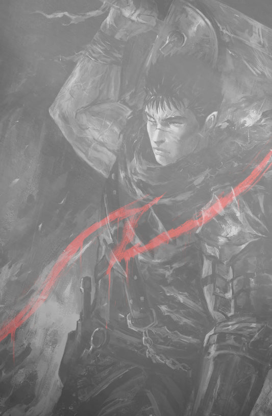 TRIBUTE KENTARO MIURA CREATOR OF BERSERK - SHIMHAQ COVER B WHITE METAL FANEXPO NEW ORLEANS KNIGHT OF COMICS EXCLUSIVE