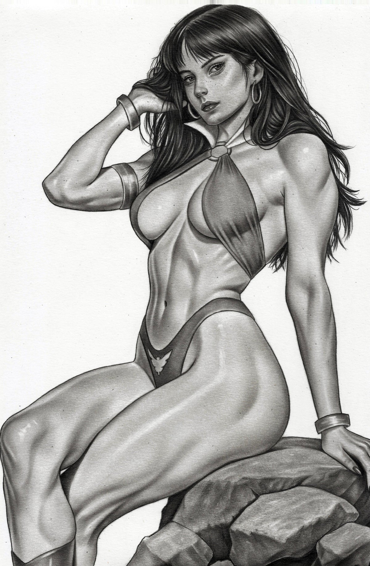 VAMPIRELLA ARMAGEDDON #12 - ALAN BORGES COVER B SKETCH VARIANT KNIGHT OF COMICS SDCC 2026 EXCLUSIVE