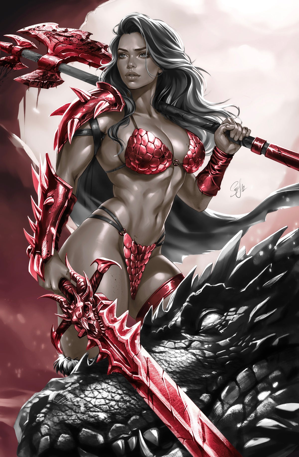 SONJA REBORN #6 - KATYA SINYUKHINA COVER C VIRGIN VARIANT KNIGHT OF COMICS C2E2 2026 EXCLUSIVE