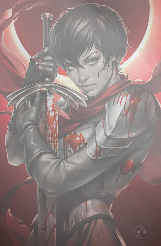 TRIBUTE KENTARO MIURA CREATOR OF BERSERK - KATYA SINYUKHINA COVER D WHITE METAL KNIGHT OF COMICS FANEXPO NEW ORLEANS 2026 EXCLUSIVE