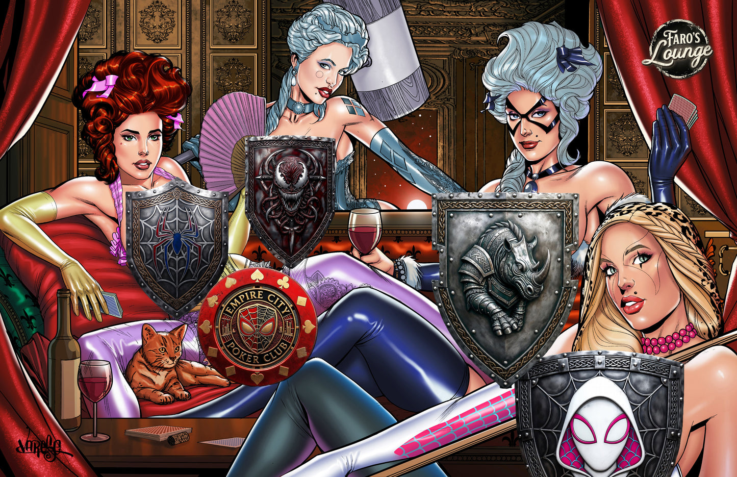 Pre-Order : Kiss Kiss Bang Bang Original Cover Art | Psylocke & Ivy Sleepover