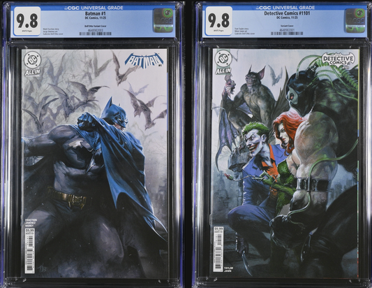 DETECTIVE COMICS #1101 + BATMAN #1  DELL OTTO CONNECTING SET CGC 9.8