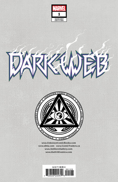 DARK WEB #1 [DWB] UNKNOWN COMICS SKAN EXCLUSIVE VIRGIN VAR (12/07/2022)