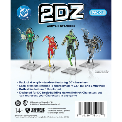DC 2DZ Acrylic Standees: Pack 1