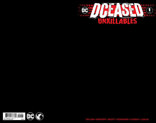 DCEASED UNKILLABLES #1 (OF 3) UNKNOWN COMICS BLACK BLANK EXCLUSIVE VAR (02/19/2020)