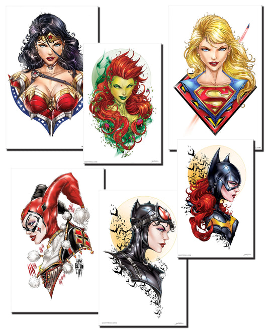 Gotham Girls Bust Print Set
