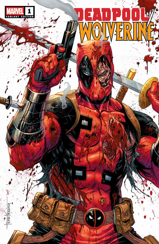 [2 PACK] Deadpool / Wolverine #1 & Ultimate Wolverine #1 Tyler Kirkham Exclusive BATTLE DAMAGED Var (01/15/2025)