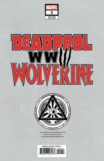 [Signed by Tyler Kirkham] DEADPOOL & WOLVERINE WWIII #2 Tyler Kirkham Virgin Var Unknown