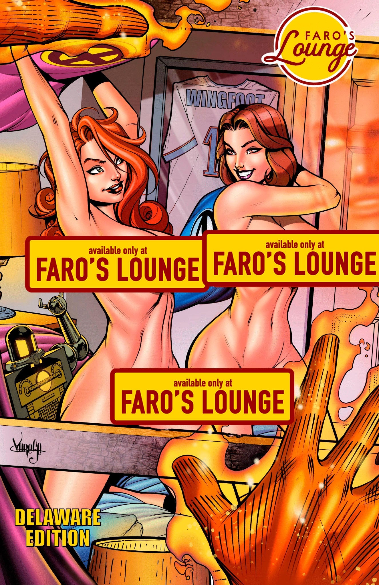 American Safari Sketchbook: Delaware Edition – Jean Grey & Dorrie Evans Pinup Art by Faro Kane