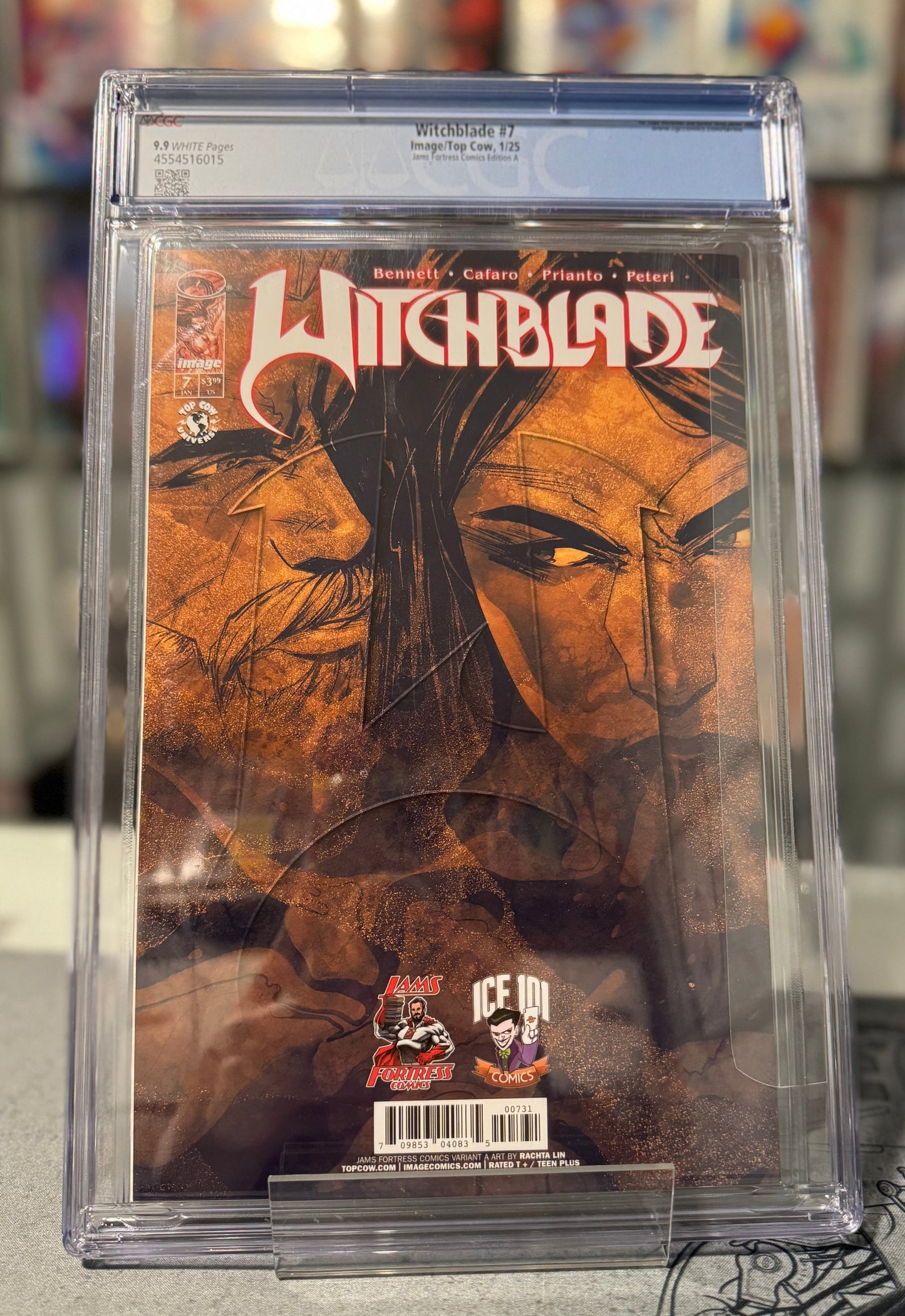 WITCHBLADE #7 RACHTA LIN FOIL VIRGIN/ JAMS FORTRESS EXCLUSIVE CGC 9.9