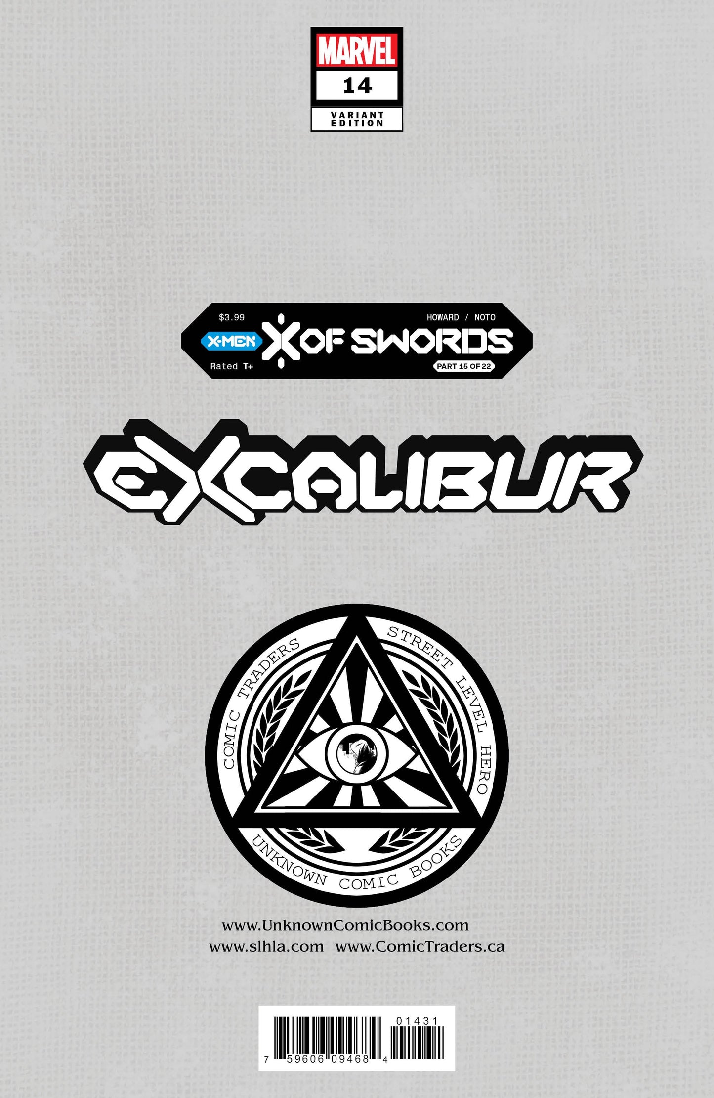 EXCALIBUR #14 UNKNOWN COMICS LUCAS WERNECK EXCLUSIVE VAR XOS (11/11/2020)