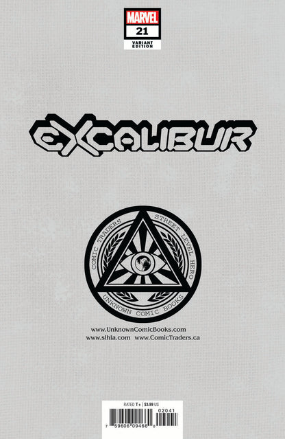 EXCALIBUR #21 UNKNOWN COMICS DAVID NAKAYAMA EXCLUSIVE VAR GALA (06/09/2021)