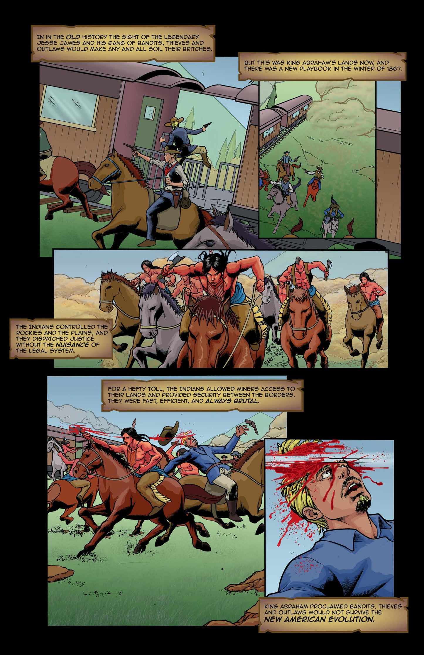 Faro: Book 5 – Digital Download | Ghost Raider & Abraham Lincoln Wild West Civil War Mature Alt-History Graphic Novel