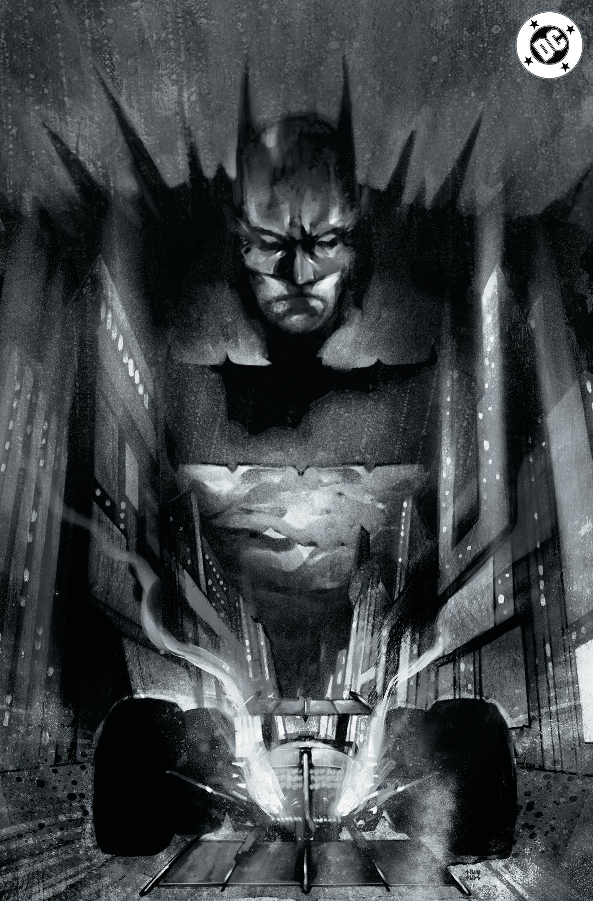 ABSOLUTE BATMAN #22 - MARTIN SIMMONDS COVER C BLACK AND WHITE FOIL VARIANT KNIGHT OF COMICS SDCC 2026 EXCLUSIVE