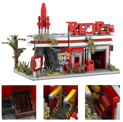 Fallout Red Rocket Truck Stop – MOC-1572 Post-Apocalyptic Set