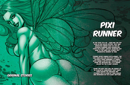 Pixi Runner #6 – Double Tails: Mermaid Ménage | Mature Sci-Fi Comic | Faro's Lounge