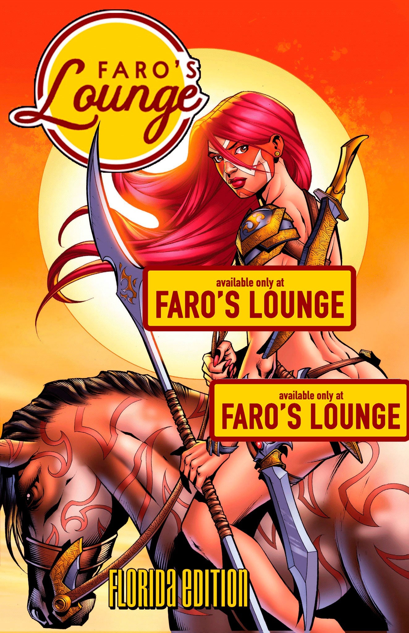 American Safari Sketchbook – Red Sonja Sunset | Florida Edition | Faro's Lounge