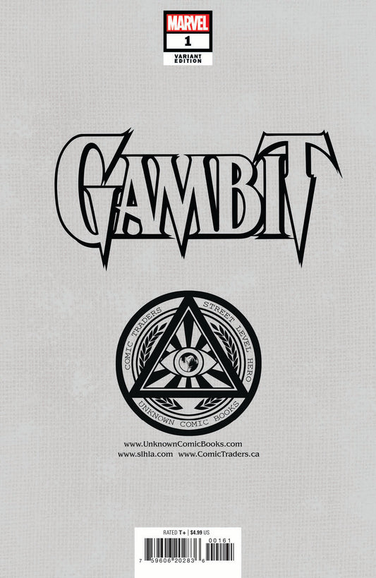 GAMBIT 1 UNKNOWN COMICS BLANK EXCLUSIVE VAR (07/06/2022) (07/27/2022)
