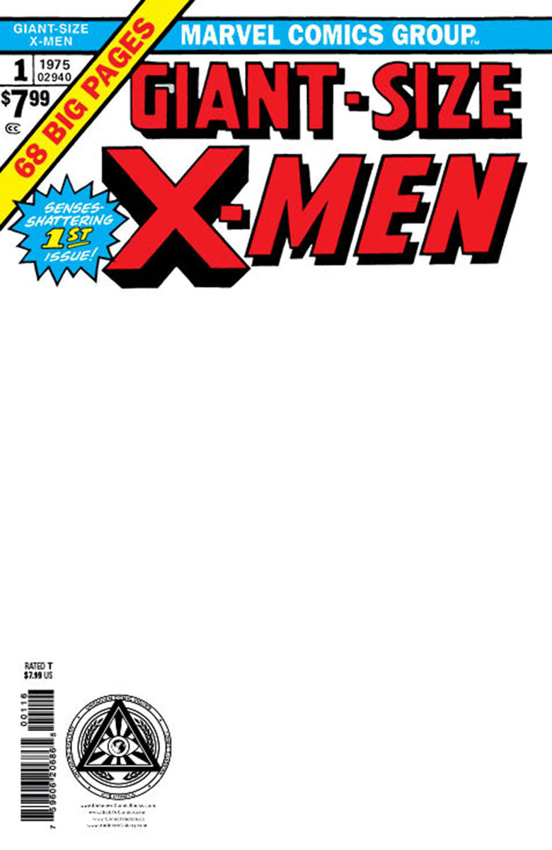 GIANT-SIZE X-MEN #1 FACSIMILE EDITION [NEW PRINTING] UNKNOWN COMICS EXCLUSIVE BLANK VAR (08/16/2023) (08/30/2023)