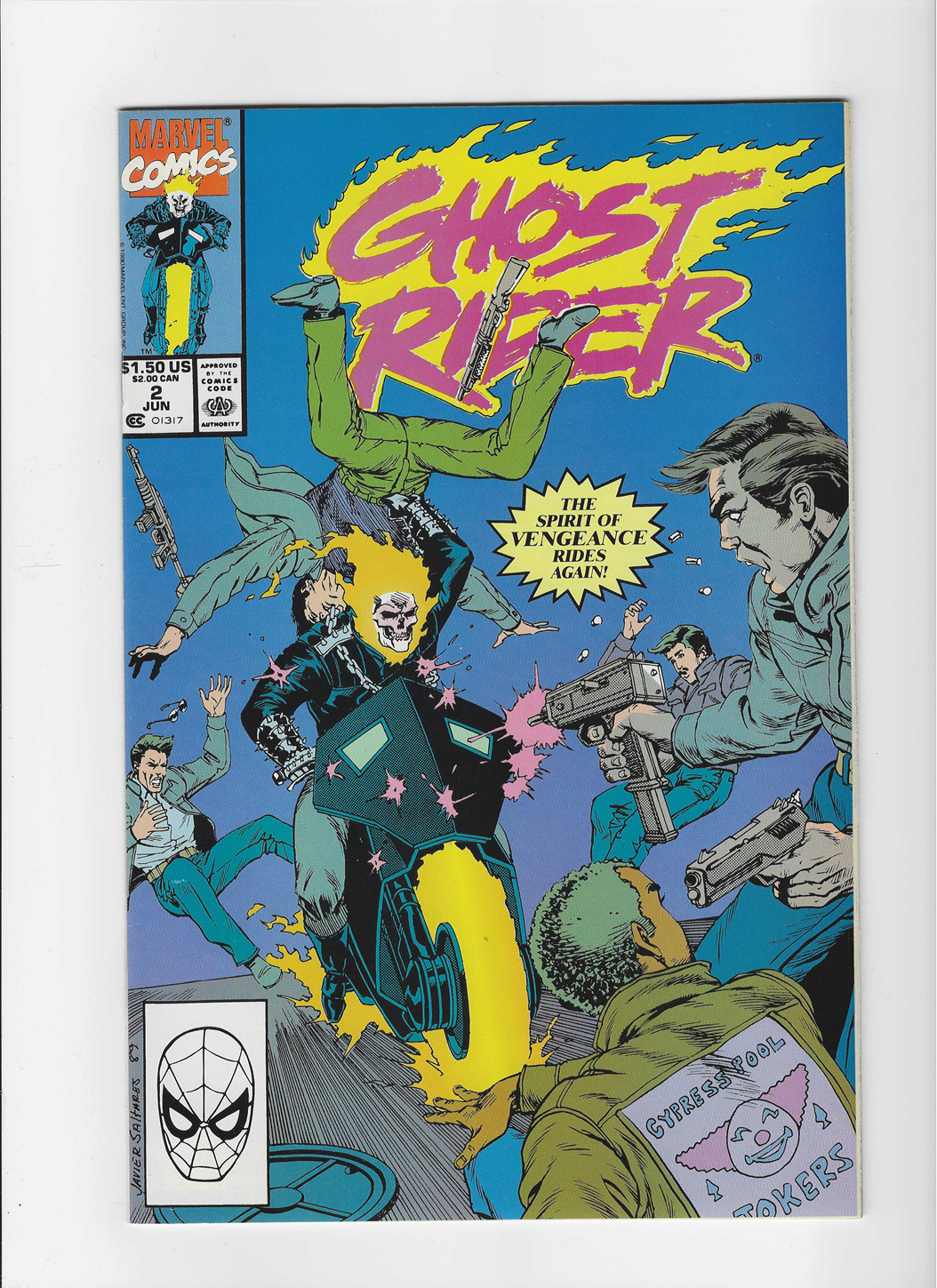 Ghost Rider, Vol. 2 #2a Signed by Javier Saltares (No COA)