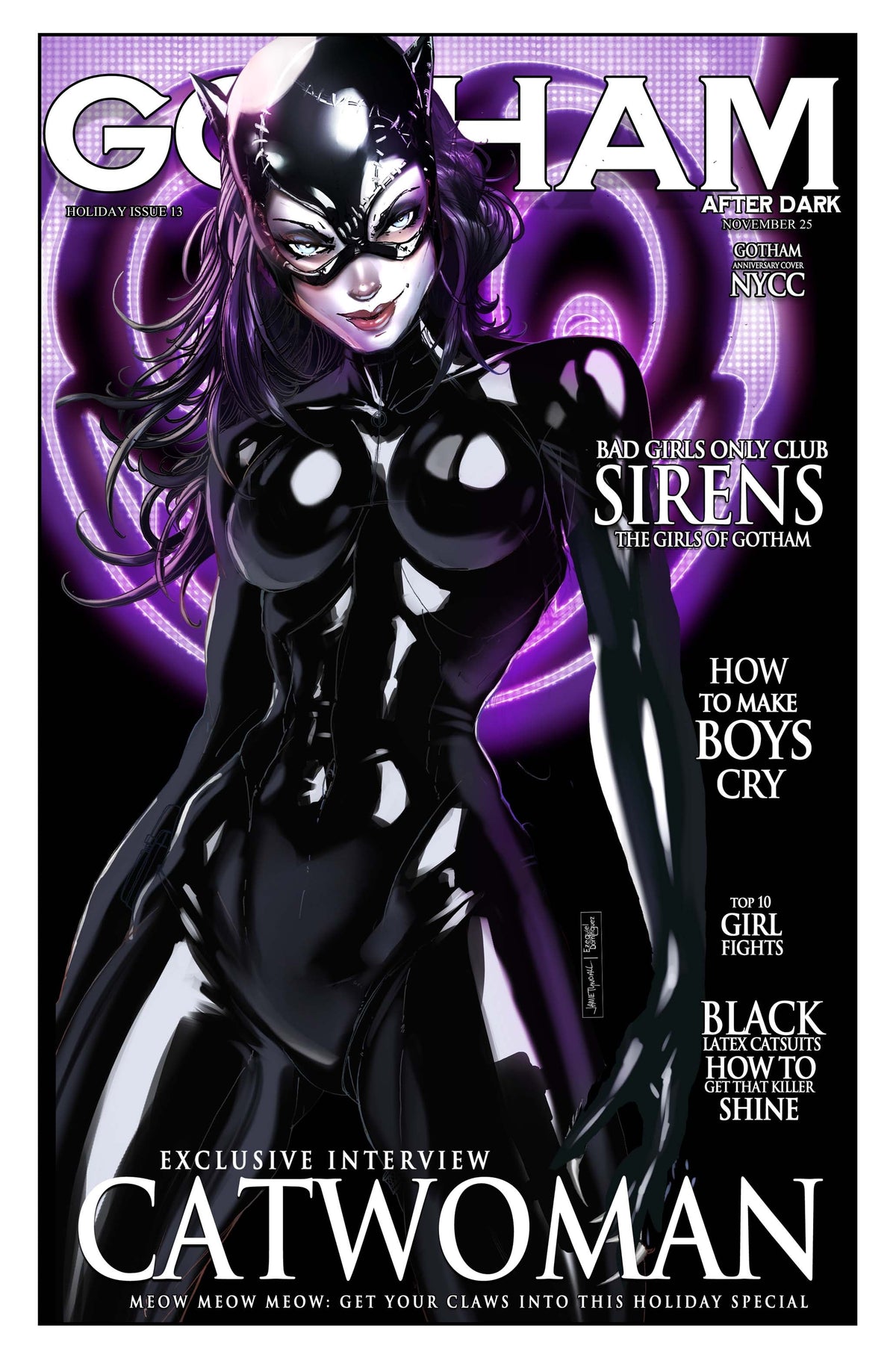 NYCC Gotham Feline Burglar Neon Comic