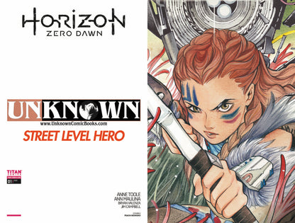 HORIZON ZERO DAWN #1 UNKNOWN COMICS PEACH MOMOKO EXCLUSIVE CLOSE UP VIRGIN VAR (08/05/2020)