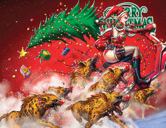 2025 Christmas Moped Madness Red Wraparound Trade Comic