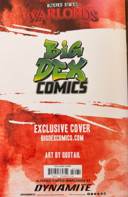 Altered States Warlords #3 GODTAIL Fan Expo Dallas Exclusive Exclusive Virgin Variants