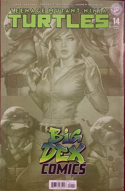 Teenage Mutant Ninja Turtles #14 JOSH BURNS Big Dex Comics Exclusive Foil Virgin Variant