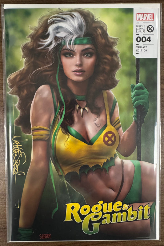 [Signed by Nathan Szerdy] ROGUE & GAMBIT #4  UNKNOWN COMICS NATHAN SZERDY EXCLUSIVE VAR [IN STOCK]