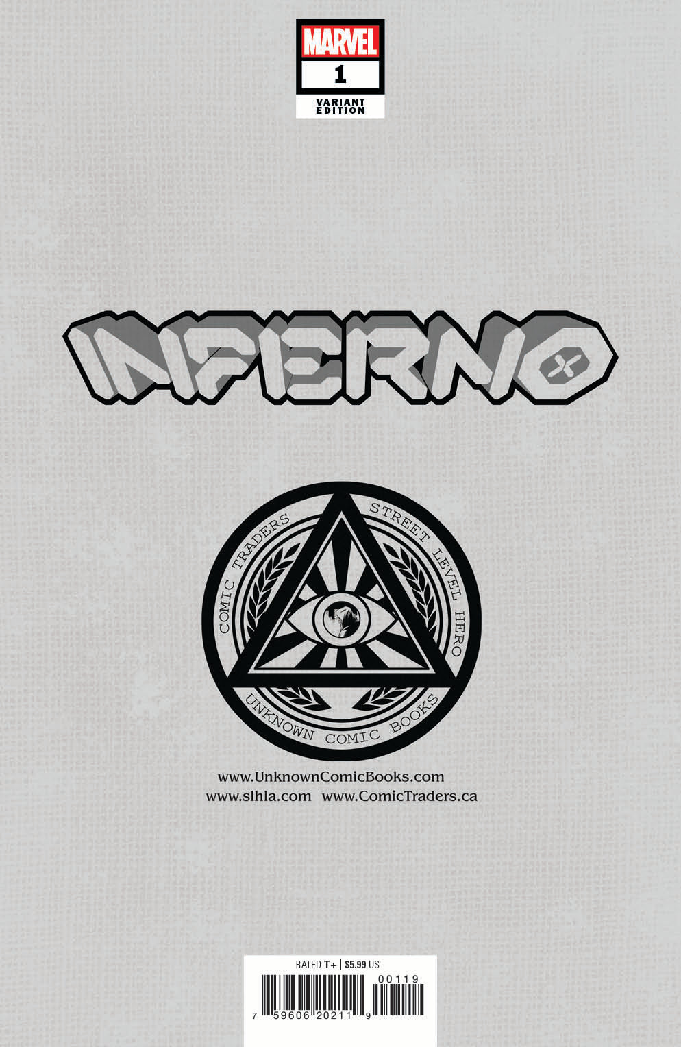 INFERNO #1 (OF 4) UNKNOWN COMICS DAVID NAKAYAMA EXCLUSIVE VIRGIN COLOR BLEED VAR (09/29/2021)