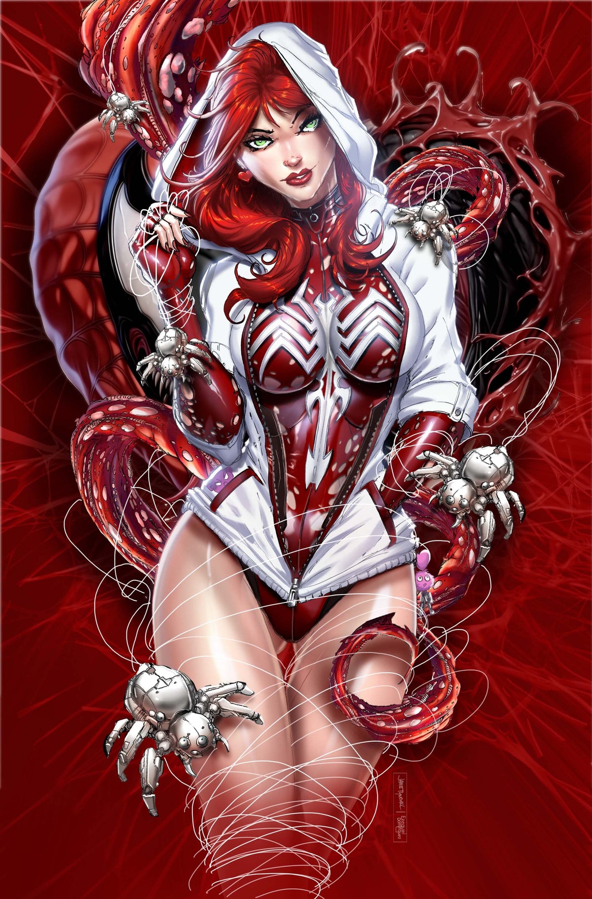 NYCC Hooded Red Head Red Swim Virgin Comic