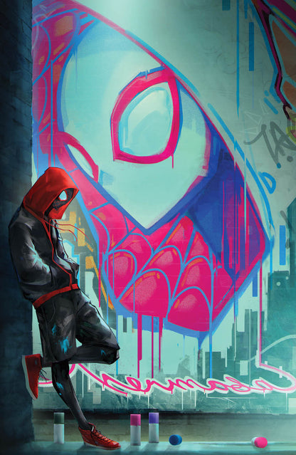 MILES MORALES: SPIDER-MAN #3 UNKNOWN COMICS IVAN TAO EXCLUSIVE VIRGIN GRAFFITI WALL VAR (02/01/2023)