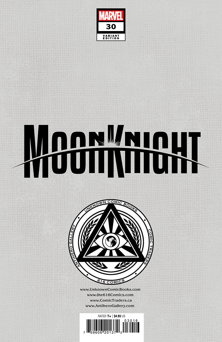 [2 Pack] Moon Knight #30 Unknown Comics Tyler Kirkham Exclusive Var (12/13/2023)
