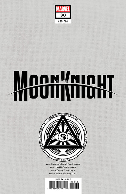 [2 Pack] Moon Knight #30 Unknown Comics Tyler Kirkham Exclusive Var (12/13/2023)