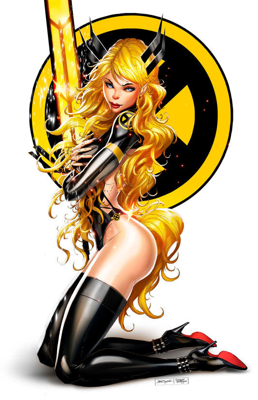 Magik Kneeling White Print