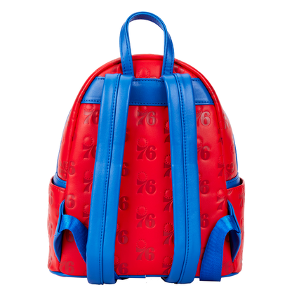 Loungefly: NBA Philly 76ers Debossed Logo Mini Backpack