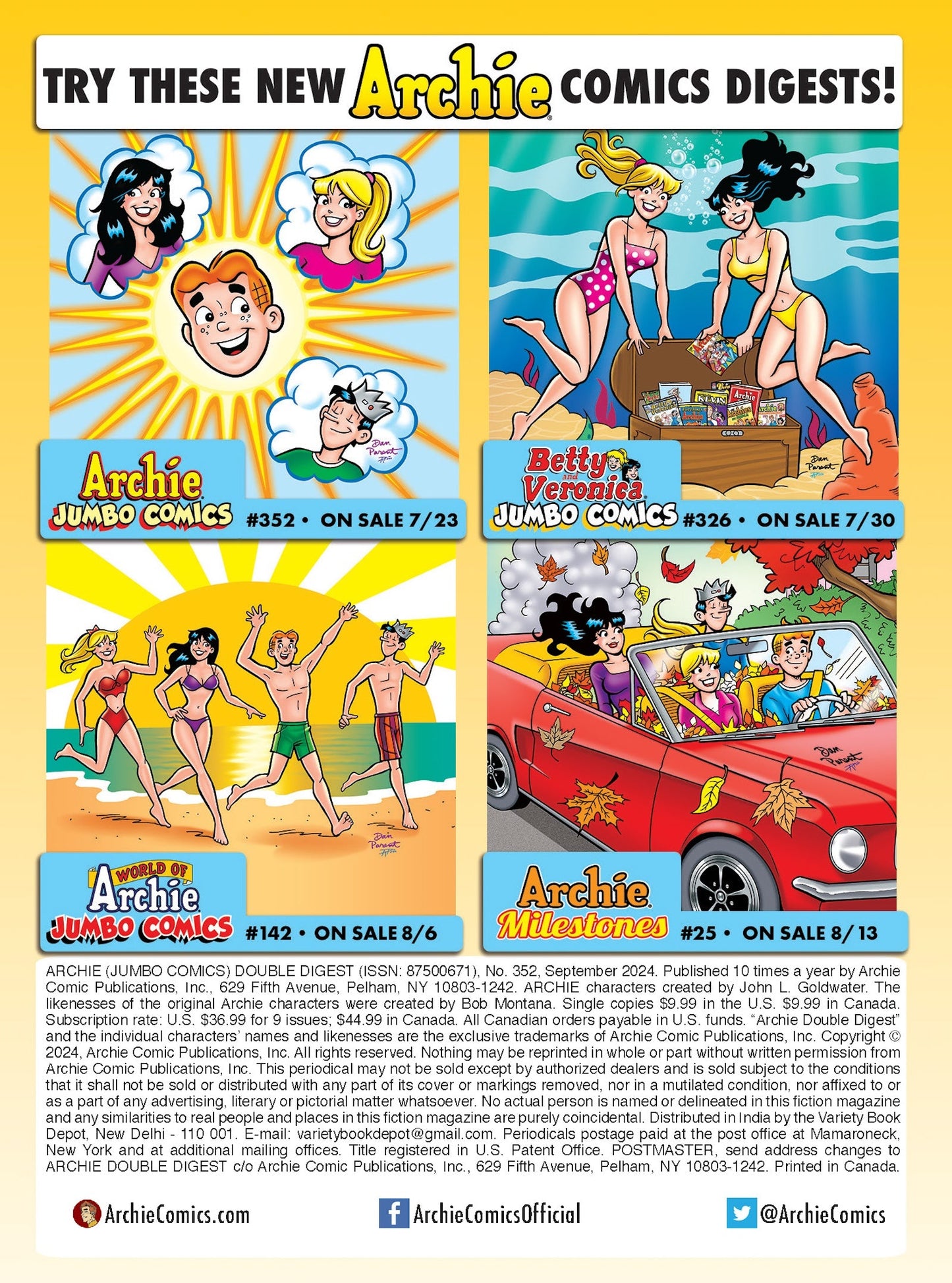 Archie Jumbo Comics Digest - Sabrina Spellman Monster Movie Magic, Nemesis Amber Nighstone, Sabrina Must Use Her Own Spells To Keep Archie & Friends Safe Without Them Realizing Movie Magic Is Real!