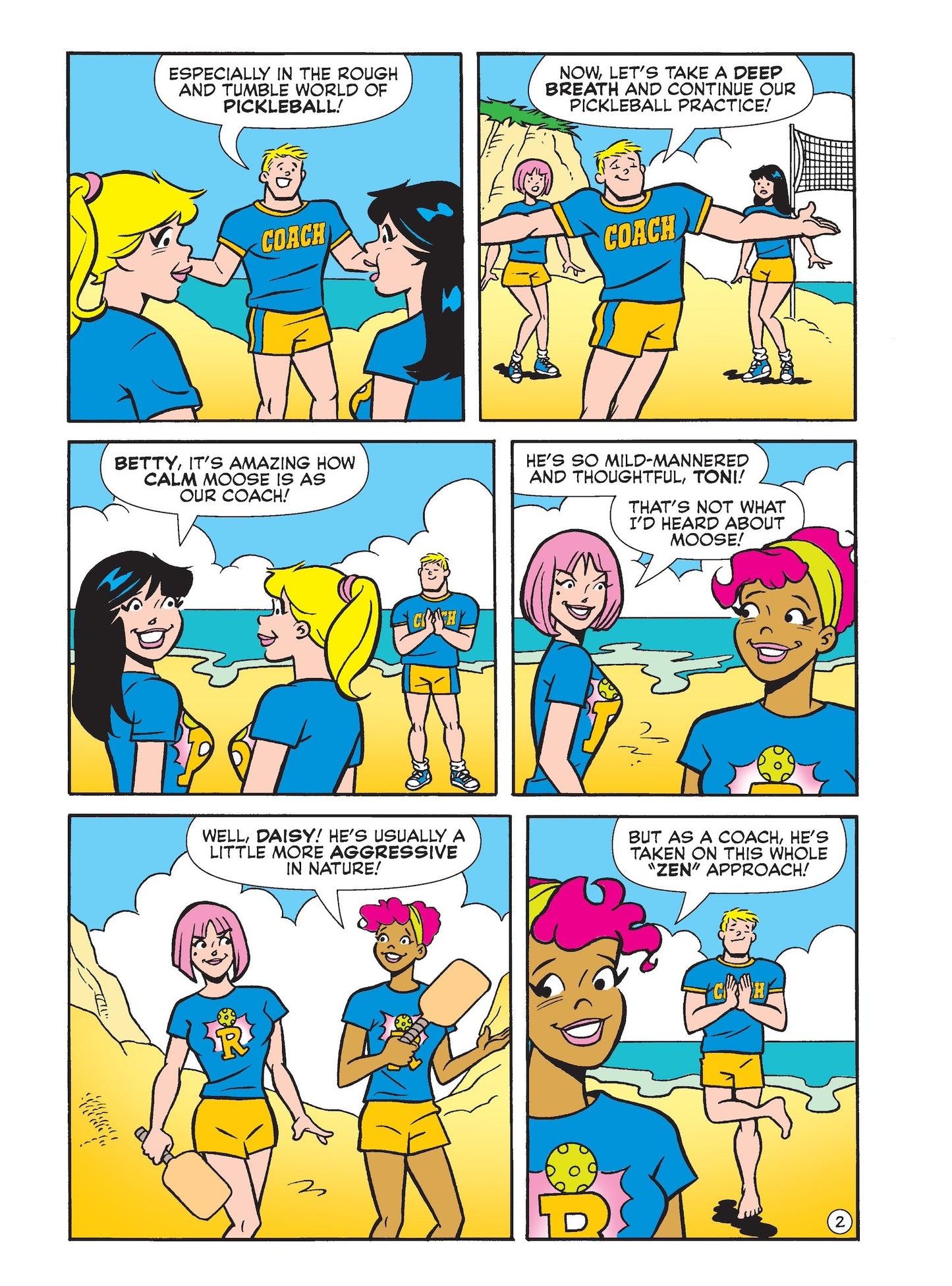 Betty & Veronica Jumbo Comics Digest - Issue #26: Moose Has Been Training Betty & Veronica To Become Pickleball Champions, Will He Regret Taking Them Under His Paddles?